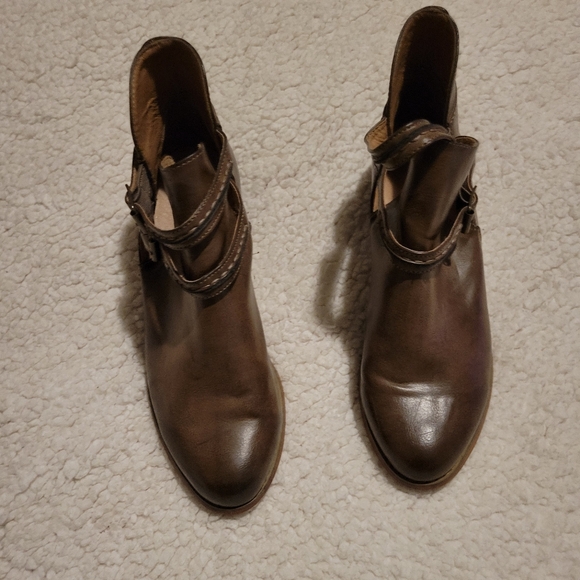 CATO Buckle Strap Ankle Boots Brown Size 8 - Picture 4 of 16